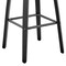 Armen Living Arabela 26" Gray Faux Leather and Black Wood Swivel Bar Stool LCAABABLGR26 - alternate 9